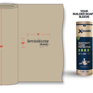 ServiceMaster Restore 38" X 100' X-Guard Builder Board Heavy Duty Fiberboard Flooring