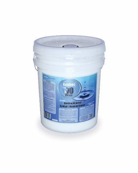 Anabec X70 Moisture Barrier Solution, White, 5 Gallon Pail