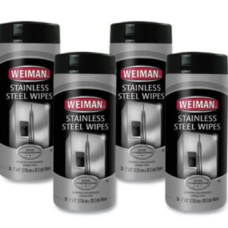 Weiman Stainless Steel Wipers, 4 Canisters Per Case