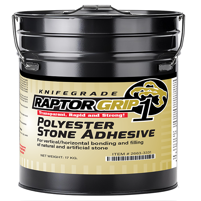 RaptorGrip Polyester Transparent Knife Grade, 5 Gallon