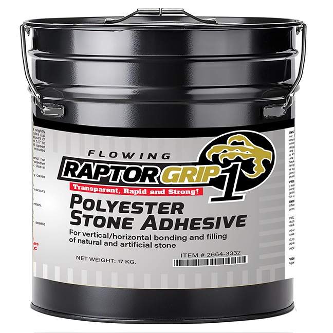 RaptorGrip Flowing Polyester Transparent, 5 Gallon