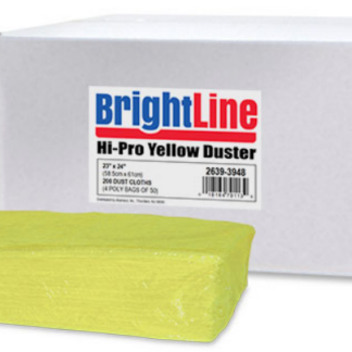 Brightline Yellow Treated Dusters 1/8 Fold 23" X 24" 50 Each Per Poly Bag, 4 Bags Per Case, 2639-3948