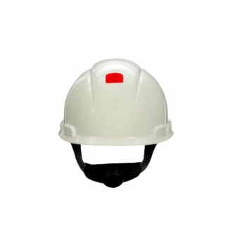 3M, Hard Hat, SecureFit, White, 4-Point Pressure Diffusion Ratchet Suspension, with Uvicator
