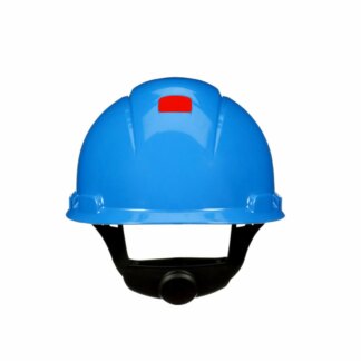 3M, Hard Hat, SecureFit, Blue, 4-Point Pressure Diffusion Ratchet Suspension, with Uvicator
