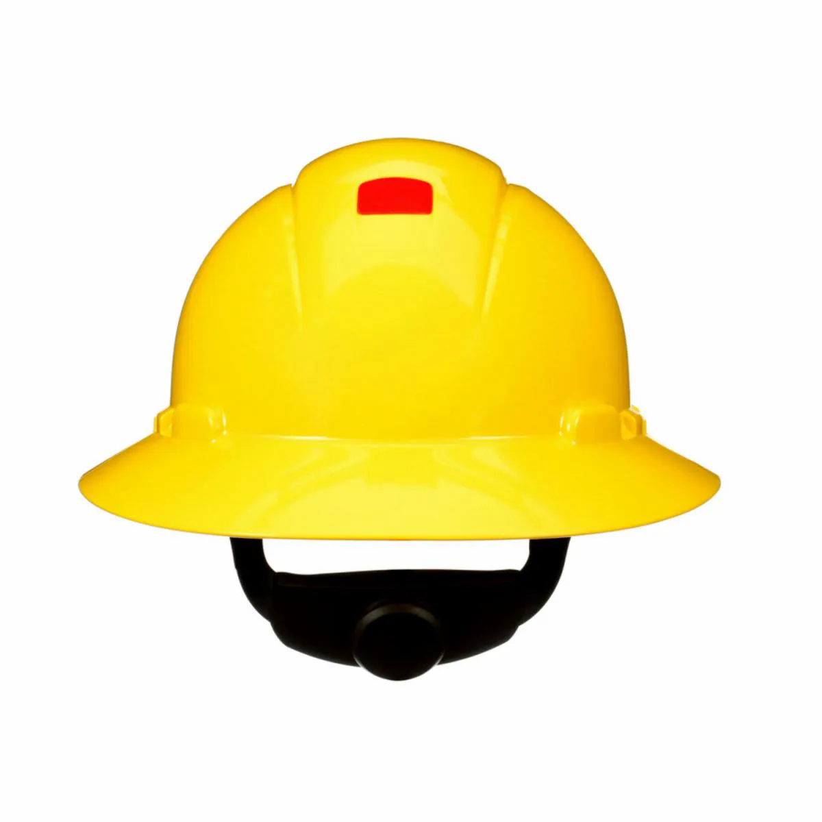 3M, Full Brim Hard Hat, SecureFit, Yellow, 4-Point Pressure Diffusion Ratchet Suspension, with Uvicator