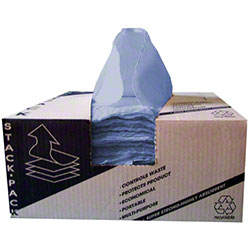 Bro-Tex Blue Stack Pack[TM] Spunlace Creped Wiper -12" x 13"