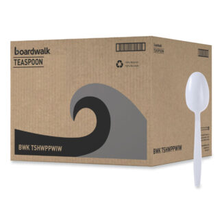 Boardwalk Heavyweight Spoons, Plastic, White, 1,000/Carton