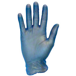 Safety Zone Blue Vinyl Standard Powder Free Glove - XL
