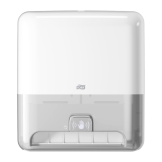 Tork Matic Paper Hand Towel Roll Dispenser White H1, One-at-a-Time Dispensing, with Intuition Sensor, Elevation range, 5511202