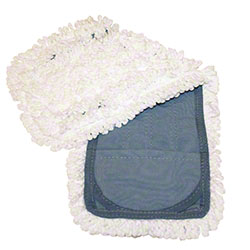 18" White Microfiber Pocket