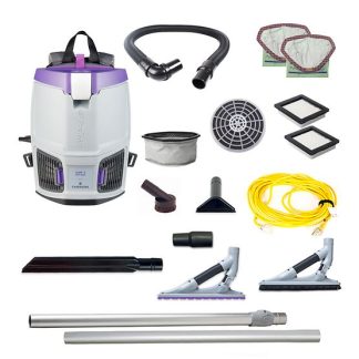 ProTeam GoFit 3,3 qt. with ProBlade Hard Surface & Carpet Tool Kit 120 Volt Commercial Backpack