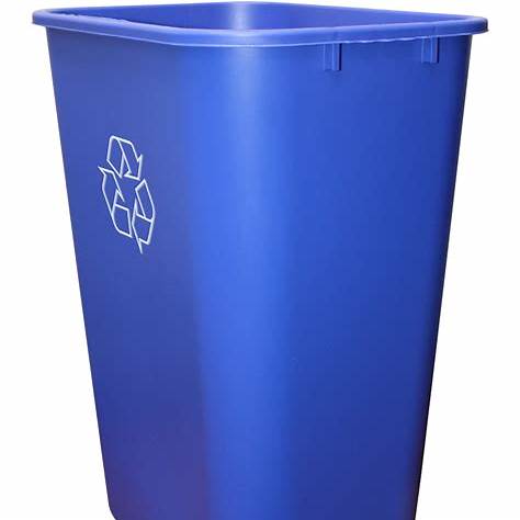 Wavelength 41qt Waste Basket Blue Recycle Ea 12/cs, 2644-3198