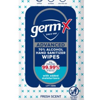 GermX Hand Sanitizing Wipes, Roll, 1200 CT, 2 Per Case