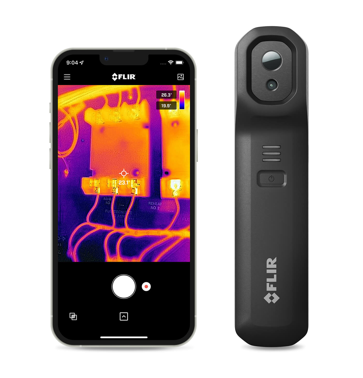 Flir One Edge Pro Camera, Wireless, 160 x 120 Thermostat Resolution, With Ignite