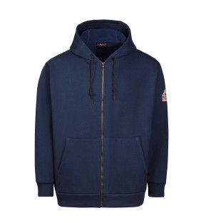 M Men's Fleece FR Zip-front Hooded Sweatshirt- ERS Logo #517B SEH4NV-RG-M