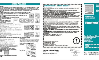Label RTU- Fiber Fresh Stain Erase RTU