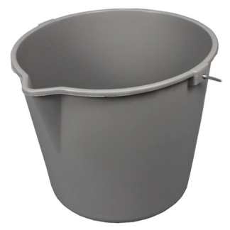 Bucket - Gray Plastic 10qt