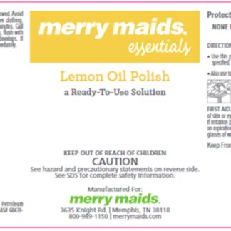 Label - Essentials Lemon Oil