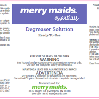 Label - Essentials Degreaser