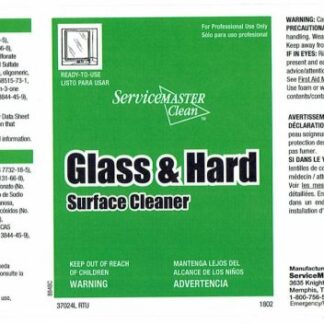 Label RTU- Glass & Hard Surface Cleaner RTU