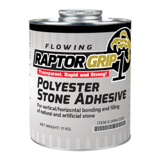 RaptorGrip Flowing Polyester Stone Transparent Adhesive, 1 Quart