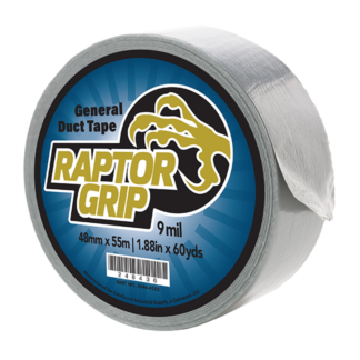 RaptorGrip General Duct Tape 2" X 60 YDS (48 X 55M) Silver 24 Rolls per Case