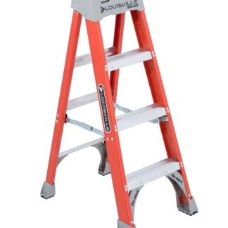 Louisville Ladder, Step Ladder, Fiberglass, 4'
