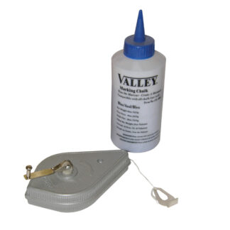 Chalk Line Reel W/ 8 Oz. Bottle Of Blue Chalk, 100 Feet