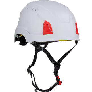 Vented, Industrial Climbing Helmet with Mips® Technology, ABS Shell, EPS Foam Impact Liner, HDPE Suspension, Wheel Ratchet Adjustment and 4-Point Chin Strap