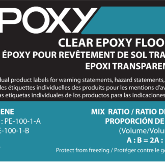 PurEpoxy, Pe-100 Clear Standard Epoxy, 3-gallon A(2g) & B(1g) Kit
