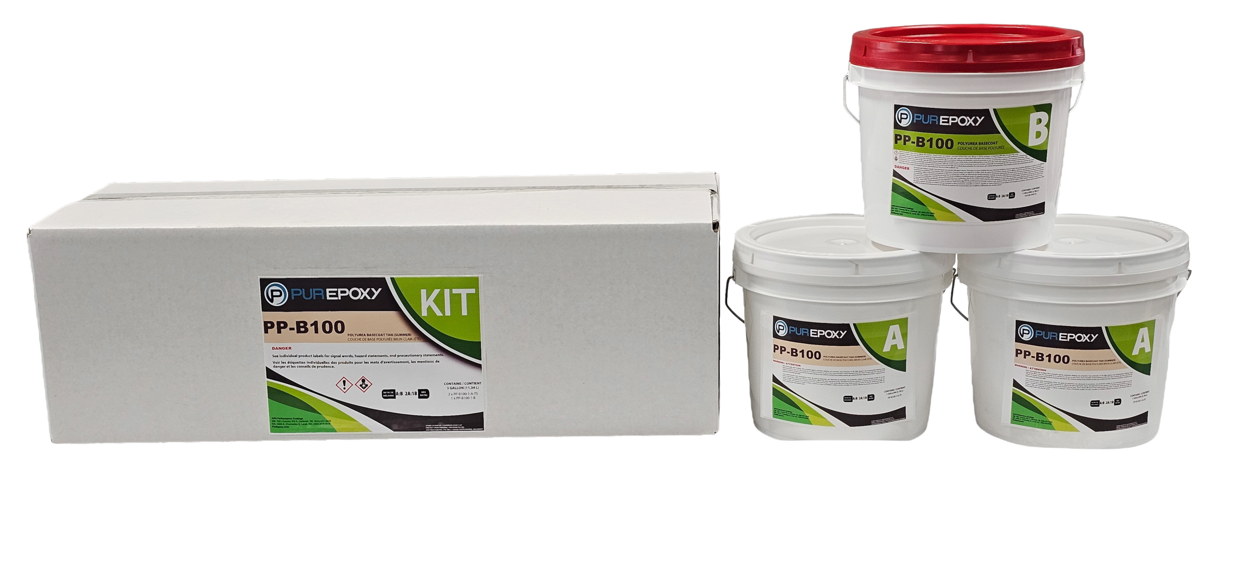 PurEpoxy, Pp-b100 Fast Cure Summer Tan 3 Gal Kit