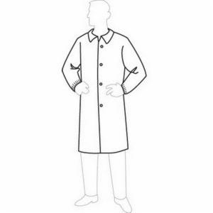 Disposable White Lab Coat, 5XL, 50 Per Case