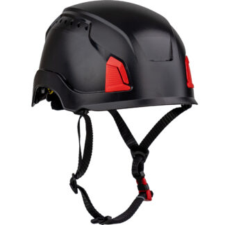 Vented, Industrial Climbing Helmet with Mips® Technology, ABS Shell, EPS Foam Impact Liner, HDPE Suspension, Wheel Ratchet Adjustment and 4-Point Chin Strap