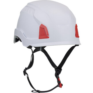 Industrial Climbing Helmet with Mips® Technology, ABS Shell, EPS Foam Impact Liner, HDPE Suspension, Wheel Ratchet Adjustment and 4-Point Chin Strap