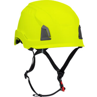 Industrial Climbing Helmet with Mips® Technology, ABS Shell, EPS Foam Impact Liner, HDPE Suspension, Wheel Ratchet Adjustment and 4-Point Chin Strap