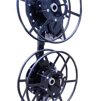 Reel Innovations Dual (2) Narrow- Profile Sol Reels, Electric 300', Vertical Over/under Mount Included / Assembled