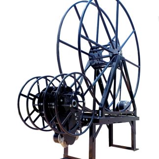 Reel Innovations Boom Package, Includes 300' Electric Vac Reel and 2 Electric Narrow Profile Sol Reels and Stand