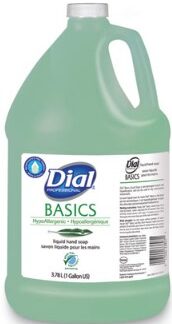 Dial Basics Liquid Hand Soap, Honeysuckle, 4/1 Gallon