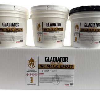 New Gladiator Metallic Epoxy 3 Gallon Kit
