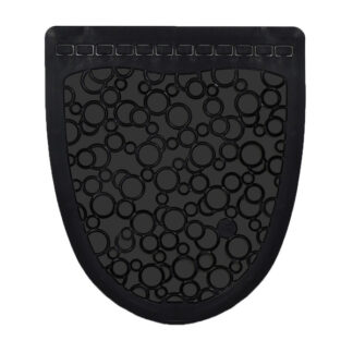 Brightline P-Shield Urinal Mat, Black on Black, 6 Per Case