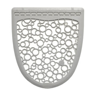 Brightline P-Shield Urinal Mat, Gray on White, 6 Per Case