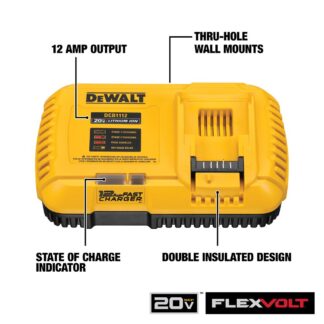 DeWalt 20v/ Flexvolt Fast Charger - Single Dcb1112