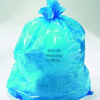 Renegade Can Liners, 40X48, 19MIC, Printed Soiled Linen, Blue, 25/RL 8/CS (200 Bags)