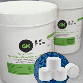2620-7504 GK-CDT6.55 CHLORINATED DISINFECTING TABLETS, 6.55 GRAMS, 120 PER BOTTLE, 2/CS