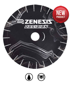 ZENESIS Obsidian Bridge Saw Blade, 60/50mm Arbor, 25mm Segment, 12"