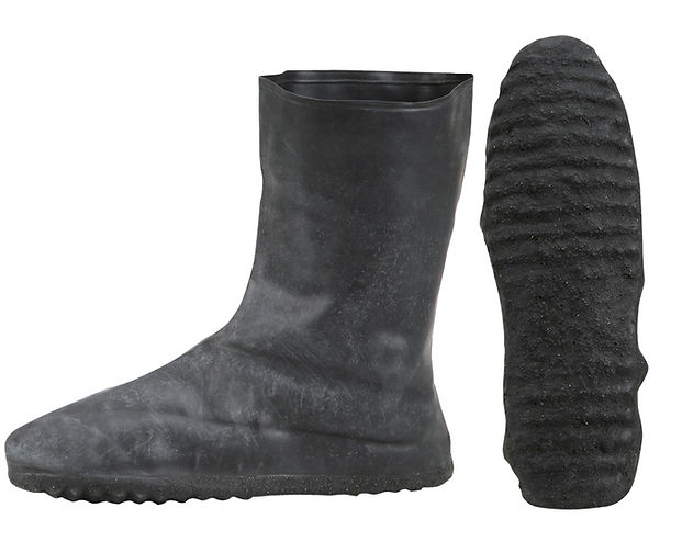 Black Tactical Heavy Gauge Latex Boot Covers, Size L