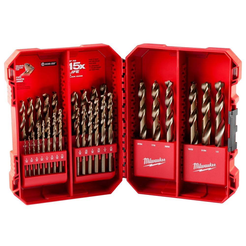 Milwaukee 48-89-2332 Cobalt Red Helix Drill Bit Set For Drill Drivers 29 Piece