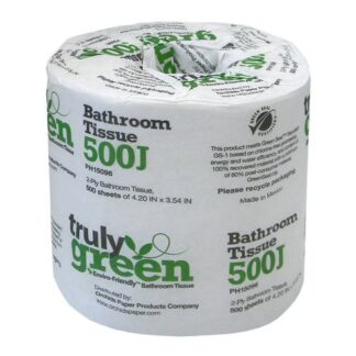 Truly Green 500J Toilet Tissue, 500/Roll, 96 Rolls Per Case