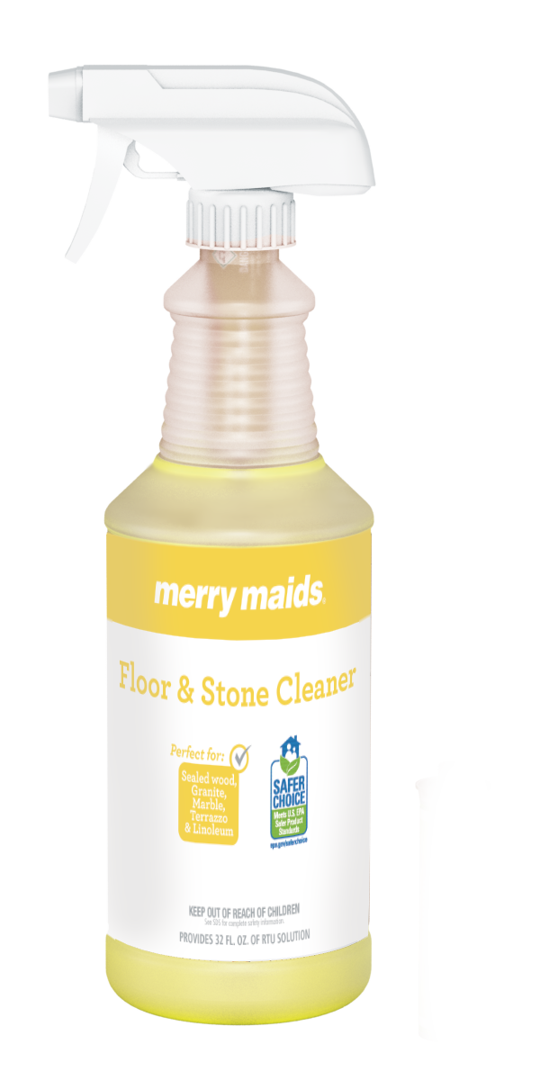 Merry Maids Eco Clean Floor & Stone Cleaner RTU Bottles With Sprayer, Single Bottle