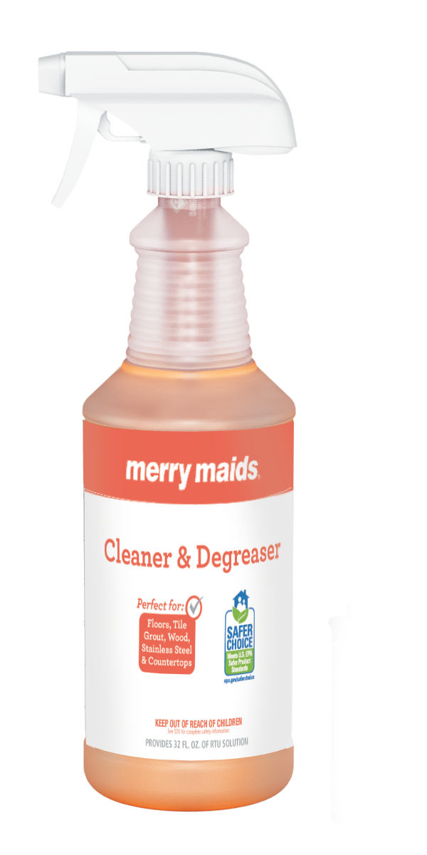 Merry Maids Eco Clean Cleaner & Degreaser RTU Bottles With Sprayer, Single Bottle